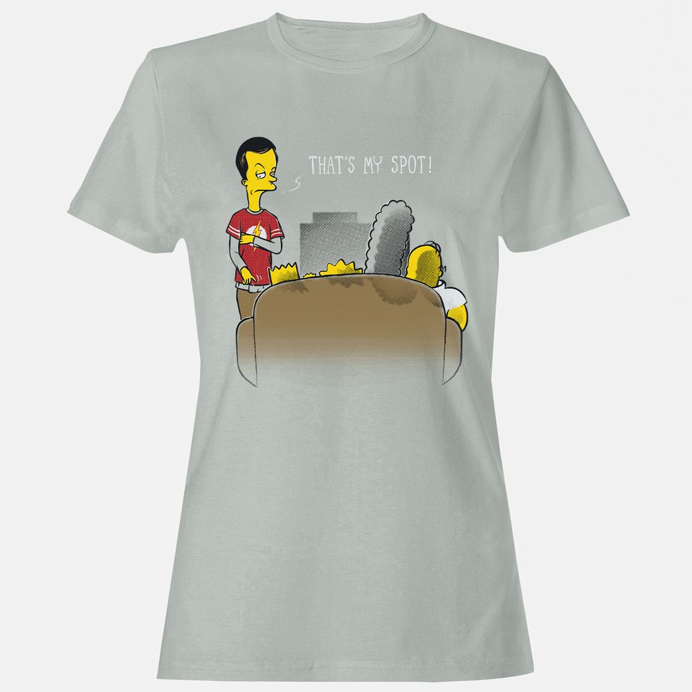 Women's T-Shirt - LZ5GBJ2P - Ash - 2