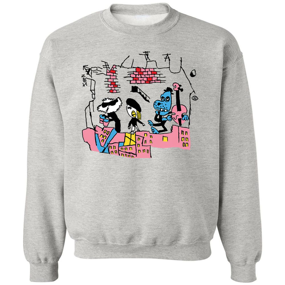 Classic Unisex Sweatshirt - YUB7WH7H - Ash - 2
