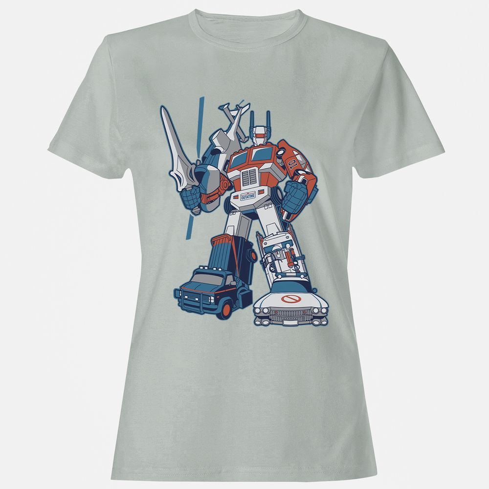 Women's T-Shirt - PF2CQYXD - Ash - 2