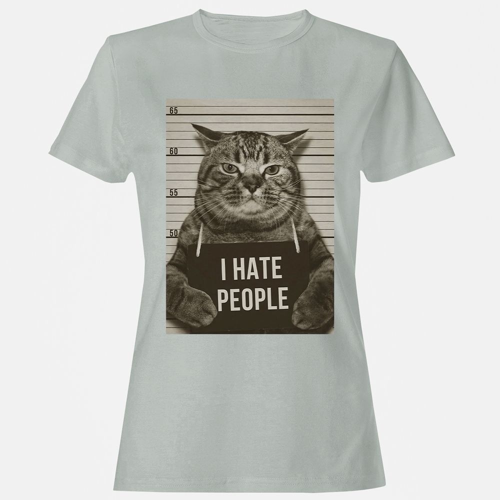 Women's T-Shirt - Q8WJD9UC - Ash - 2