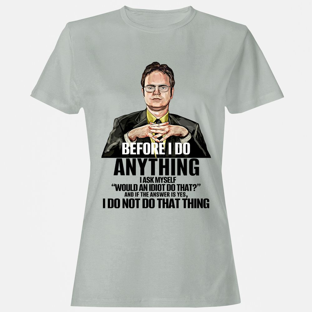 Women's T-Shirt - 9QF7QXL4 - Ash - 2