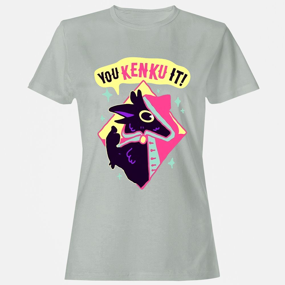 Women's T-Shirt - 9Q5ZTBGV - Ash - 2