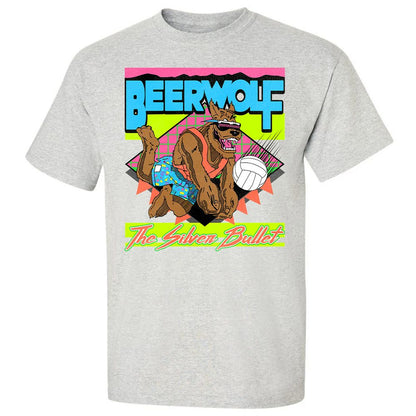 Retro Beach Wolf - Ash - 2