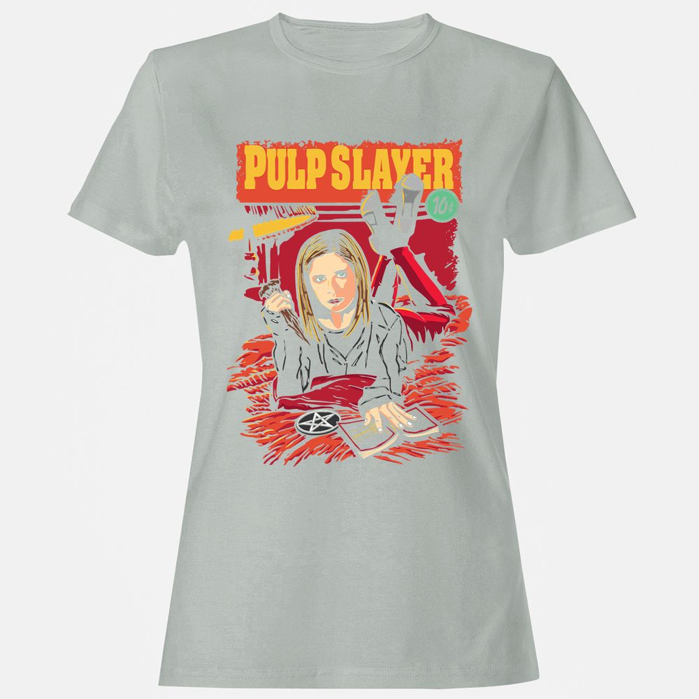 Women's T-Shirt - 67G4VQM8 - Ash - 2