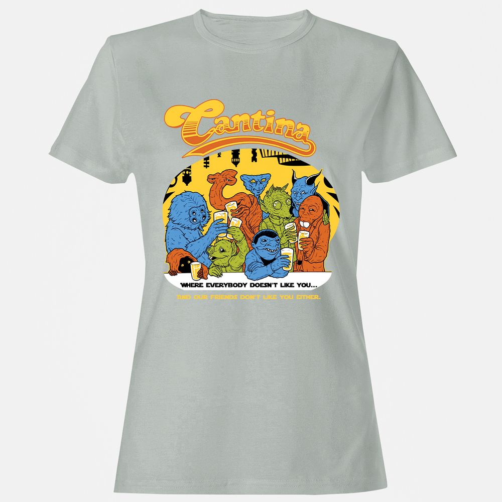 Women's T-Shirt - 4LVGE2VZ - Ash - 2