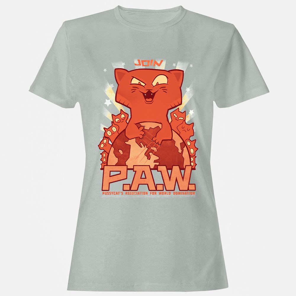 Women's T-Shirt - AKHXD7TQ - Ash - 2