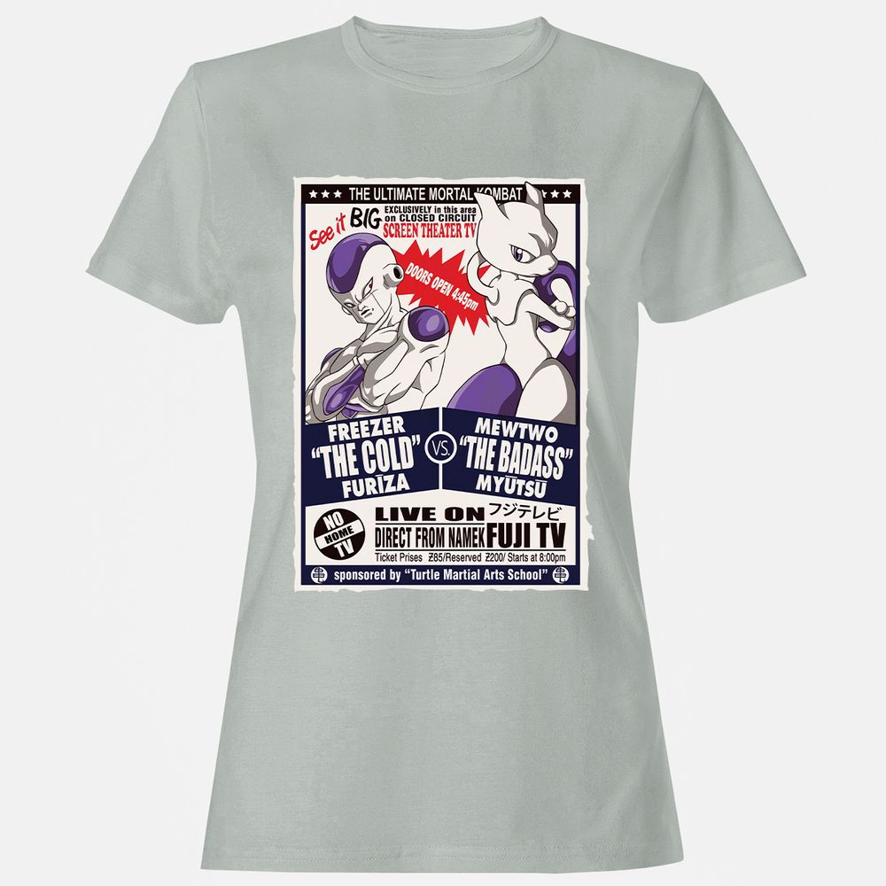 Women's T-Shirt - 4H5HKXRB - Ash - 2