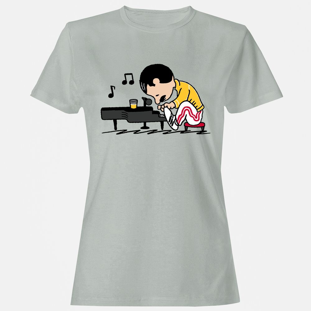 Women's T-Shirt - 47RYUEVM - Ash - 2