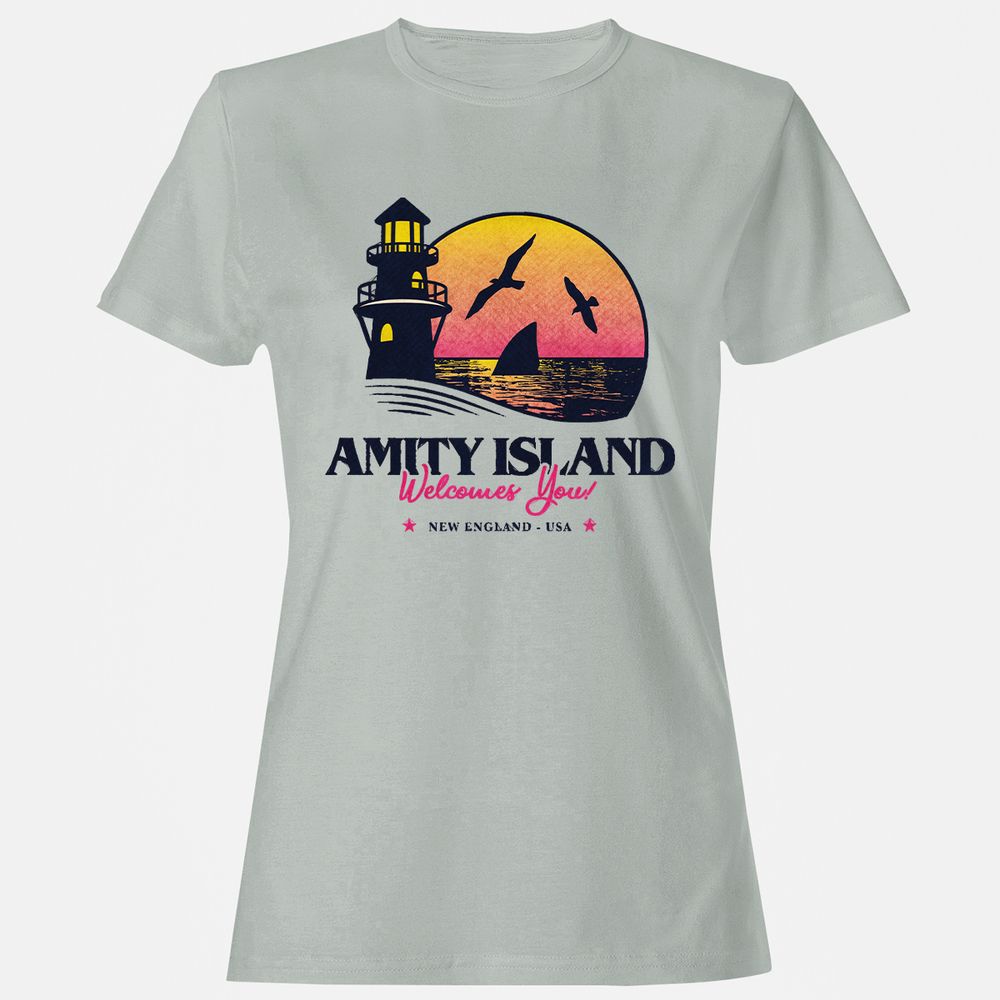 Women's T-Shirt - 3YN3J7GZ - Ash - 2