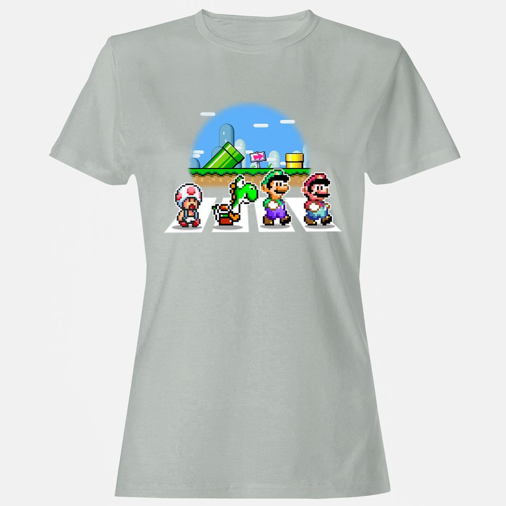 Women's T-Shirt - B6B2ZMZN - Ash - 2