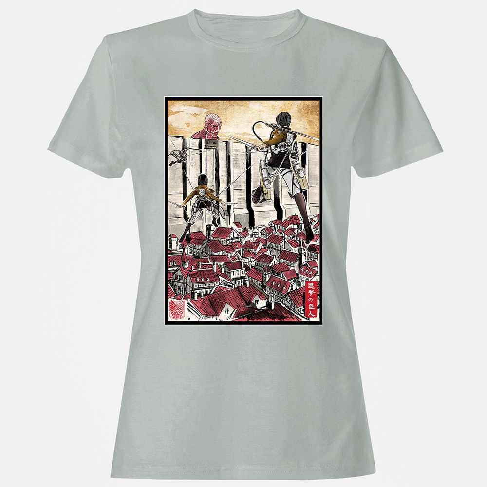 Women's T-Shirt - EJWCKTRY - Ash - 2