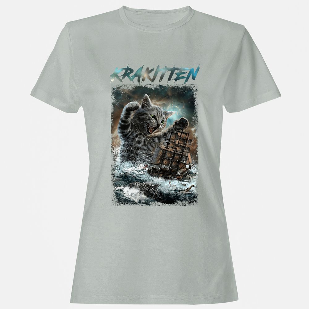 Women's T-Shirt - 9NCD9F6A - Ash - 2