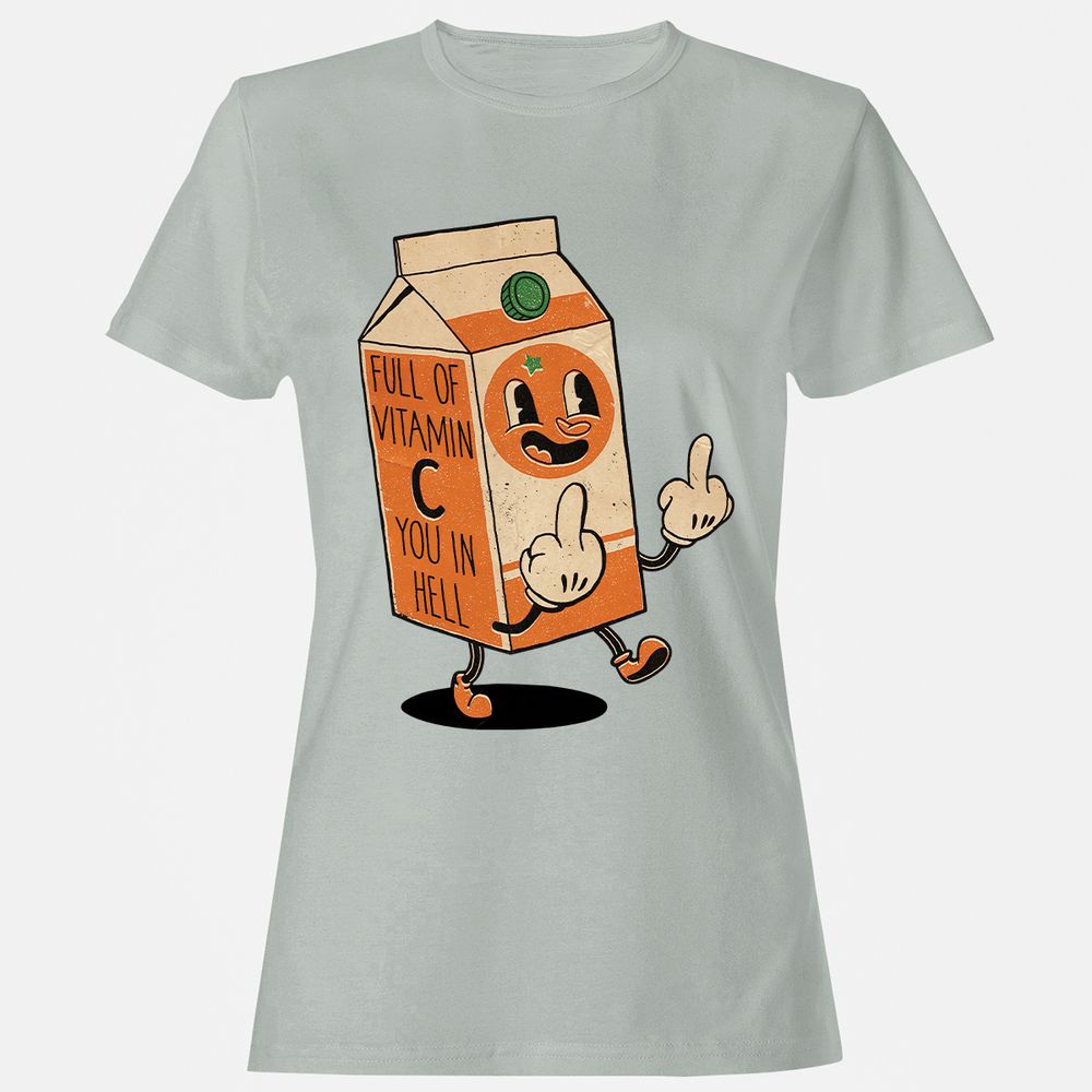 Women's T-Shirt - HJGXE73T - Ash - 2