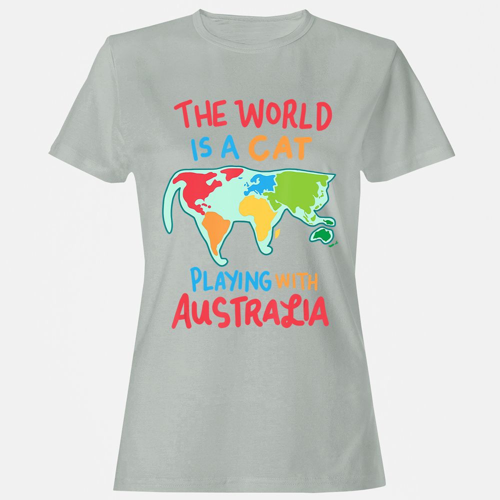 Women's T-Shirt - QLKK4FCC - Ash - 2