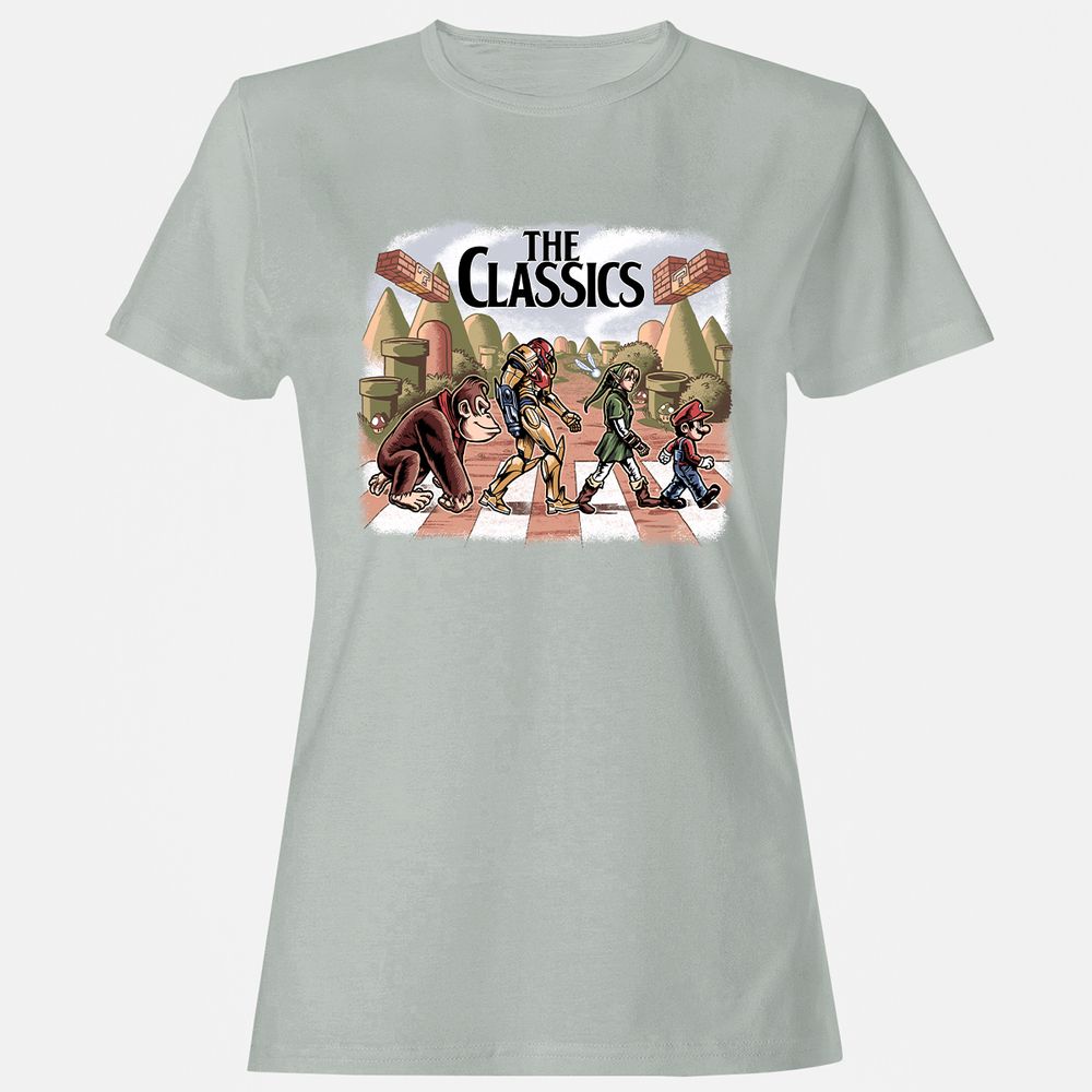 Women's T-Shirt - 17XQ7MGU - Ash - 2