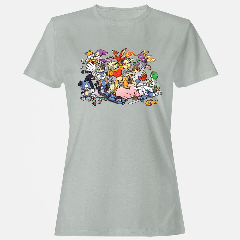 Women's T-Shirt - 197MLCMZ - Ash - 2