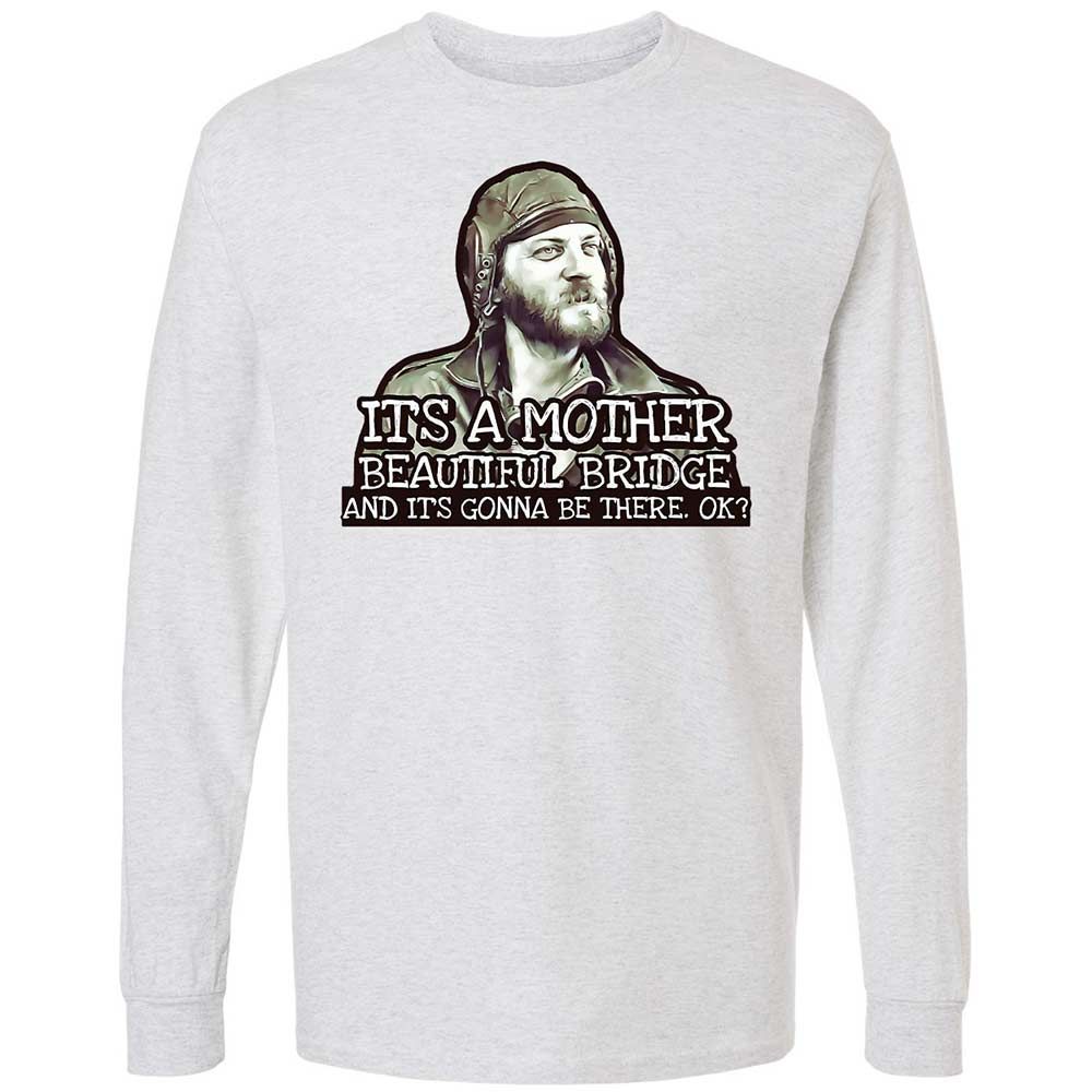 Long Sleeve T-Shirt - LUVKTDNF - Ash - 2