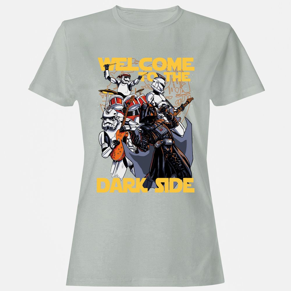 Women's T-Shirt - T6B9QAHD - Ash - 2