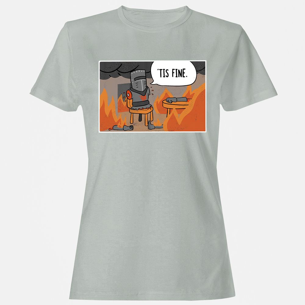 Women's T-Shirt - 4Z1QF4W5 - Ash - 2