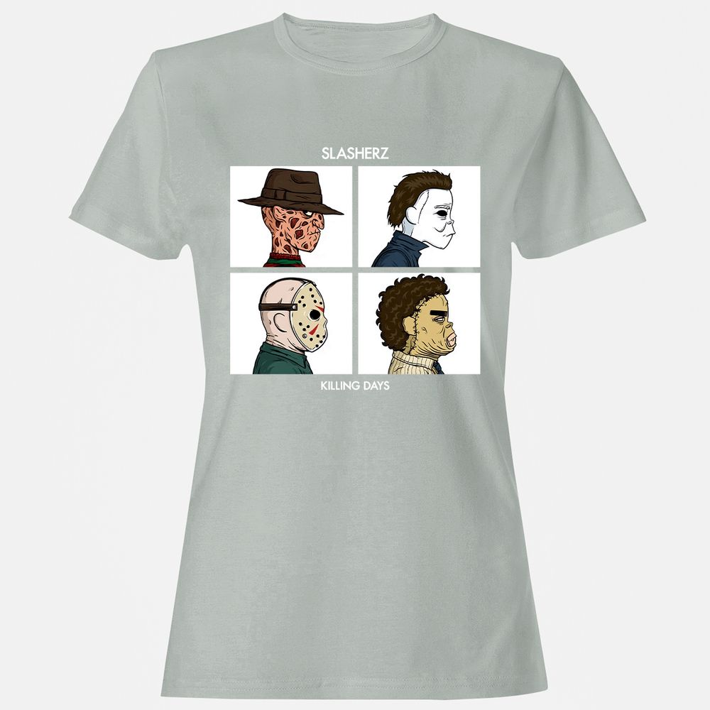 Women's T-Shirt - Q2RBXRFU - Ash - 2