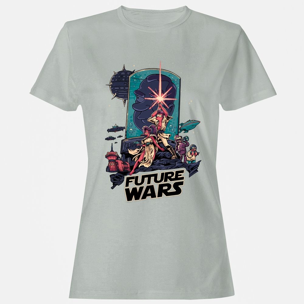 Women's T-Shirt - 38LFJCHF - Ash - 2