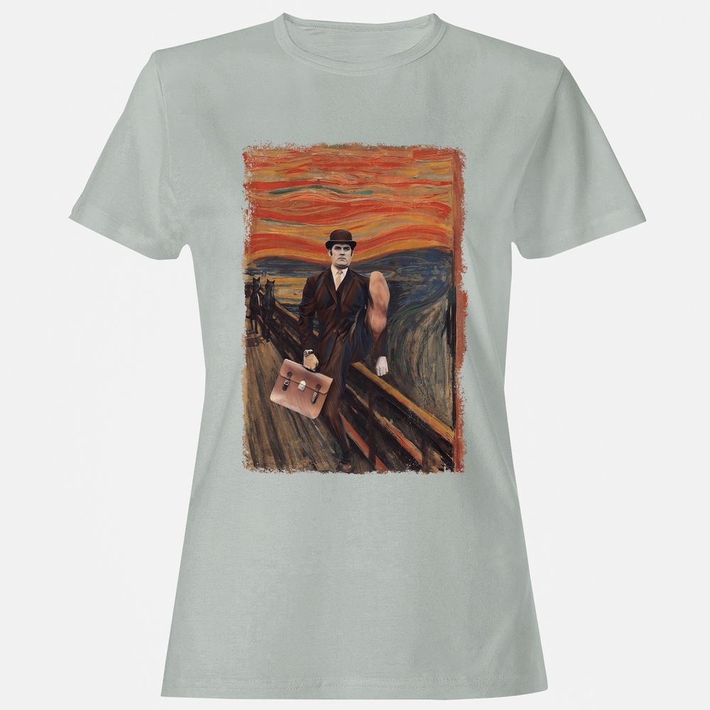 Women's T-Shirt - XUJ7U8VM - Ash - 2