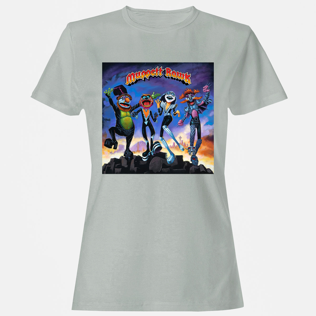 Women's T-Shirt - P9XEUXY6 - Ash - 2