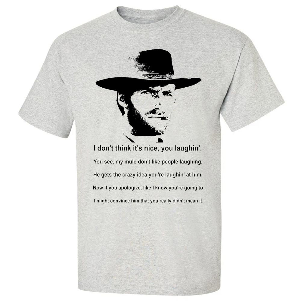 Clint Eastwood Mule Quote - Ash - 2