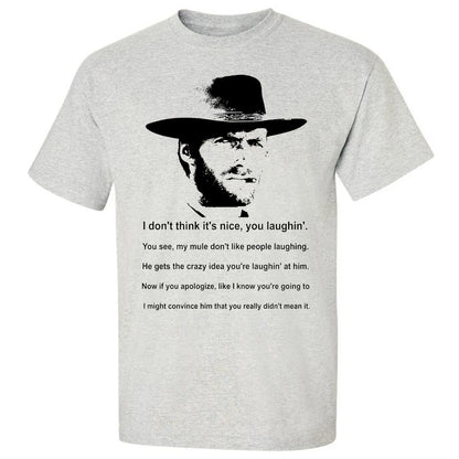 Clint Eastwood Mule Quote - Ash - 2