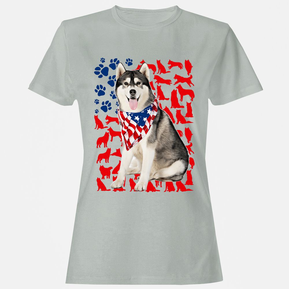 Women's T-Shirt - F6BKQ3DD - Ash - 2
