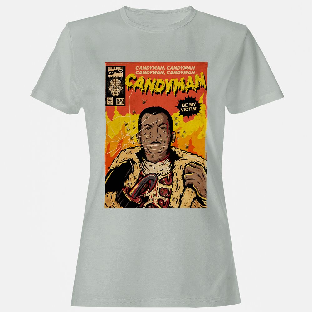 Women's T-Shirt - GZ173XJY - Ash - 2