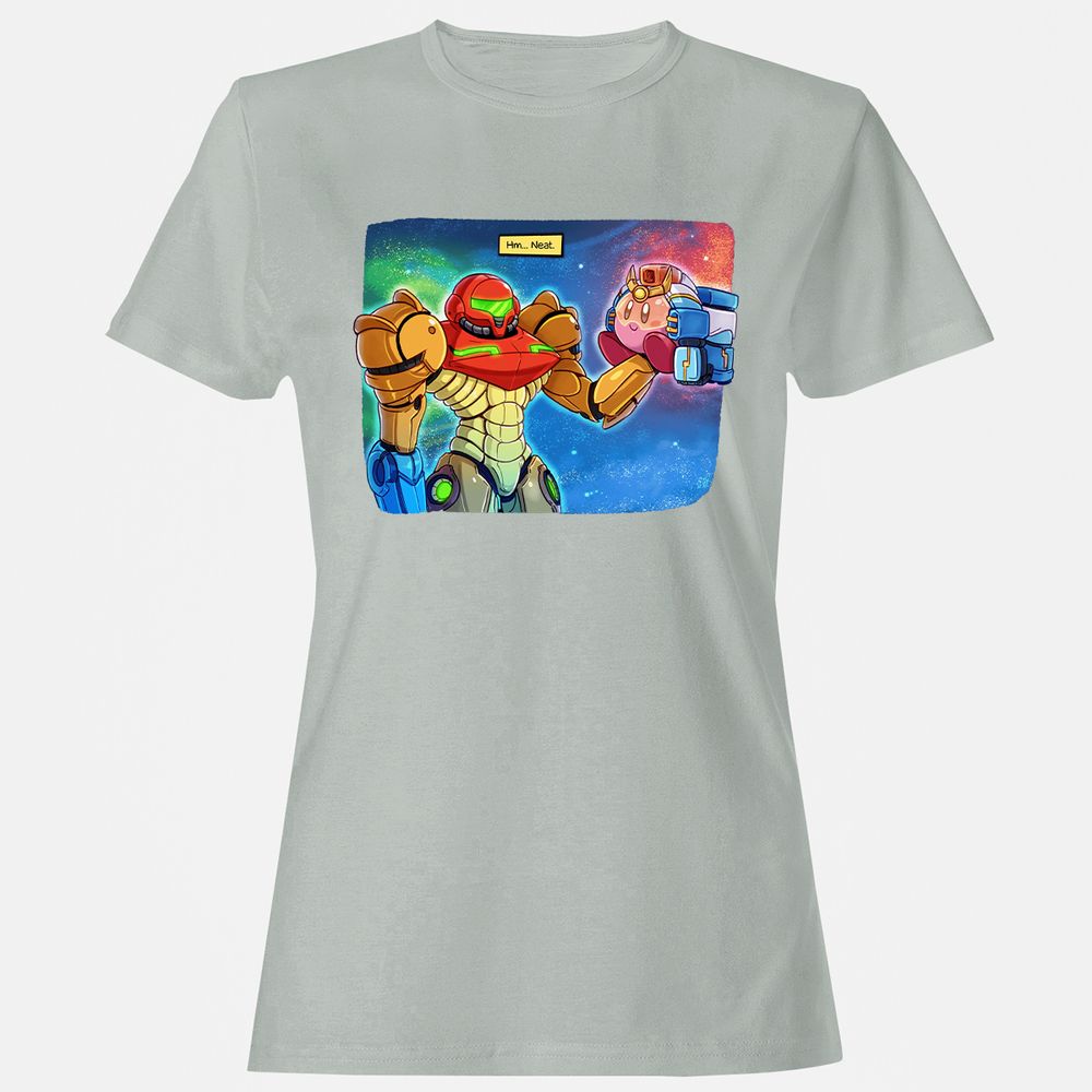 Women's T-Shirt - 831N85AQ - Ash - 2