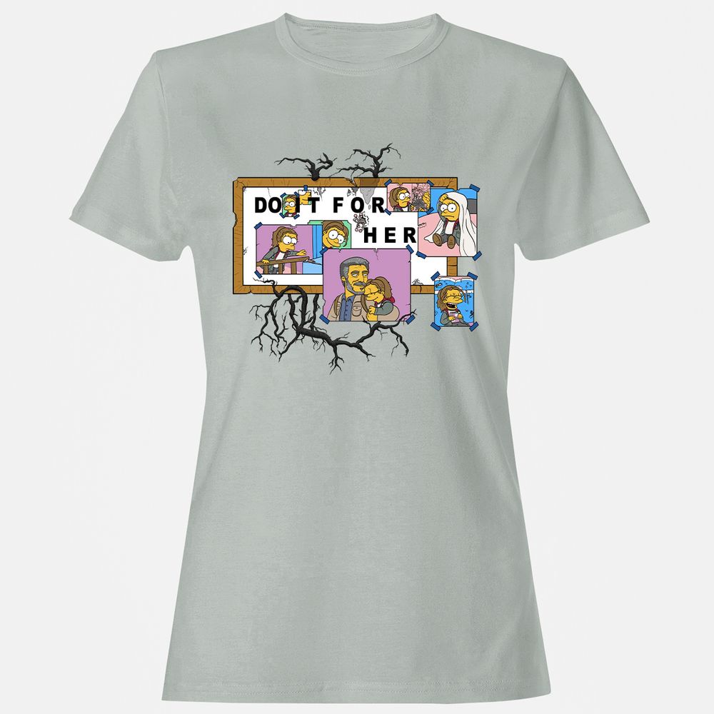 Women's T-Shirt - 77ELXE7H - Ash - 2