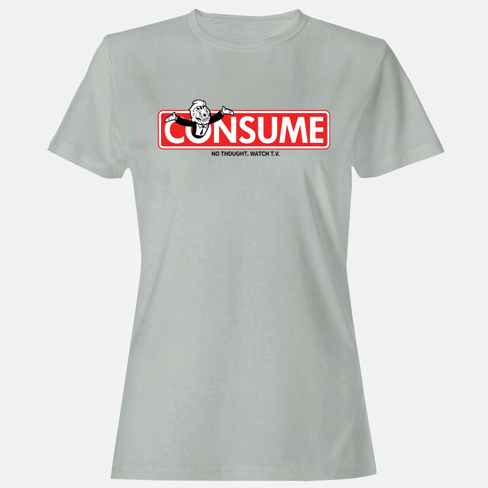 Women's T-Shirt - UY4EC94D - Ash - 2