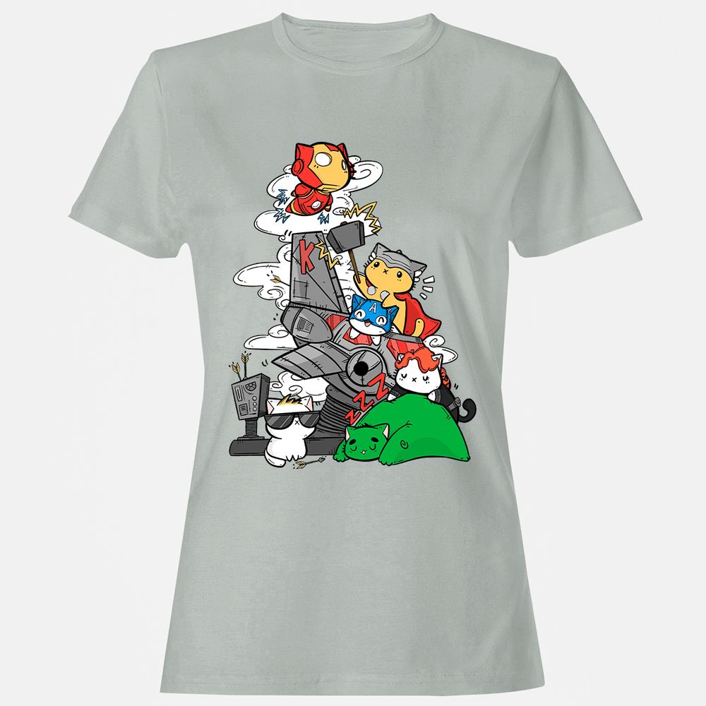 Women's T-Shirt - B45PGDKX - Ash - 2