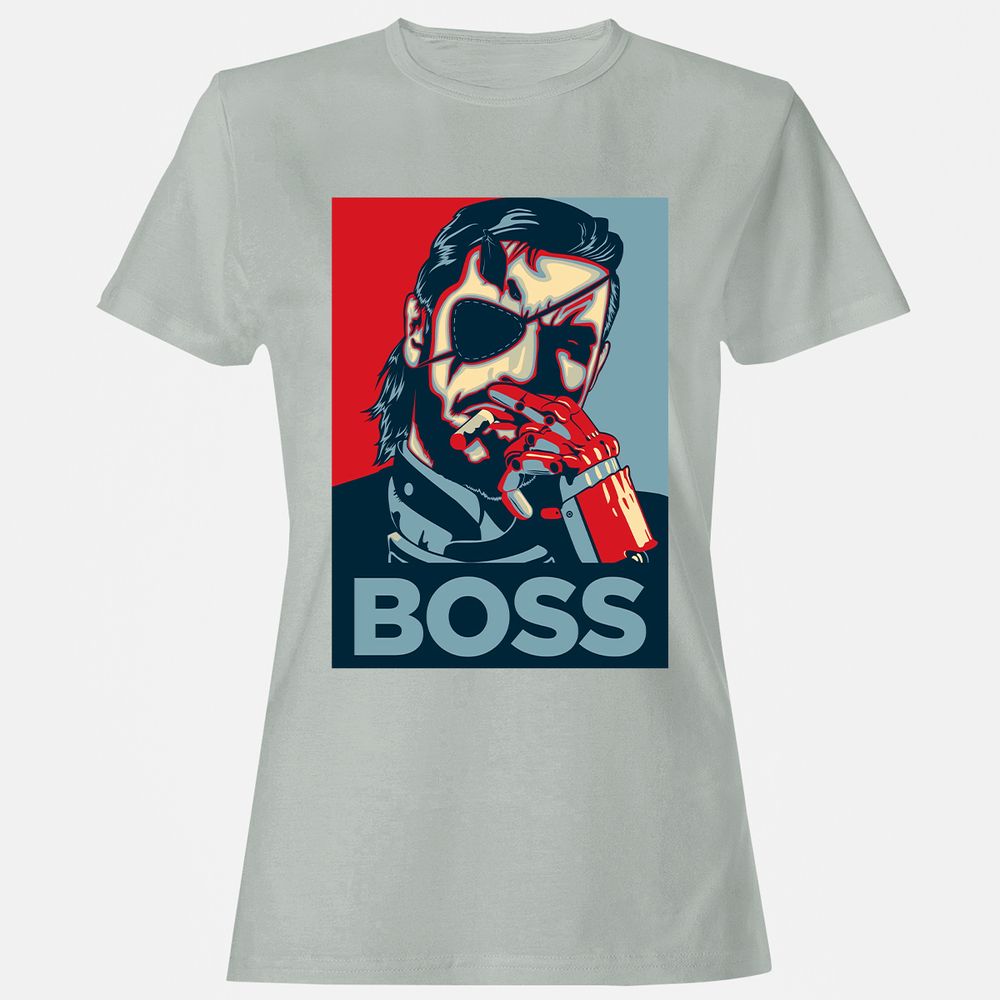 Women's T-Shirt - QHAM1MQZ - Ash - 2