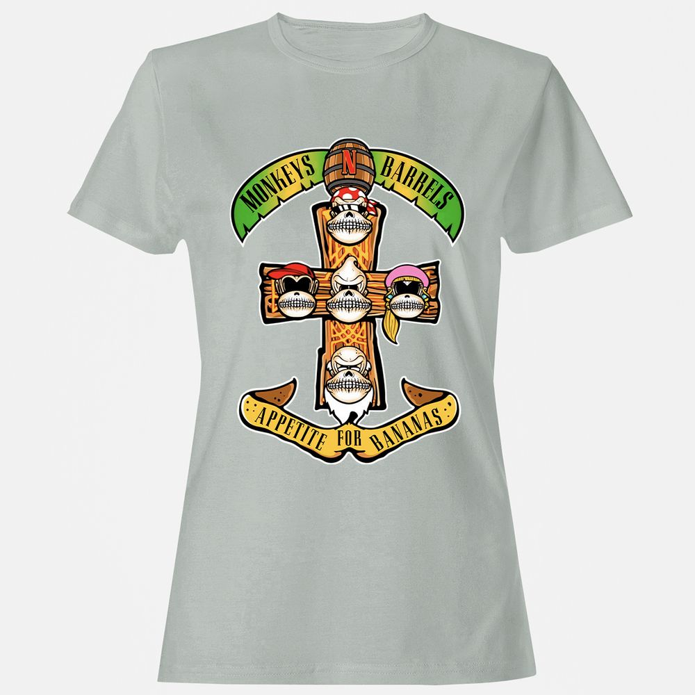 Women's T-Shirt - XZMLWN6G - Ash - 2