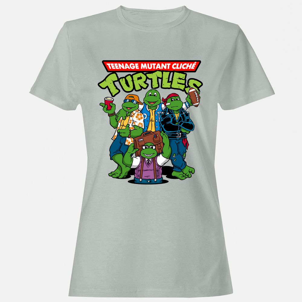 Women's T-Shirt - E8X6KG7S - Ash - 2