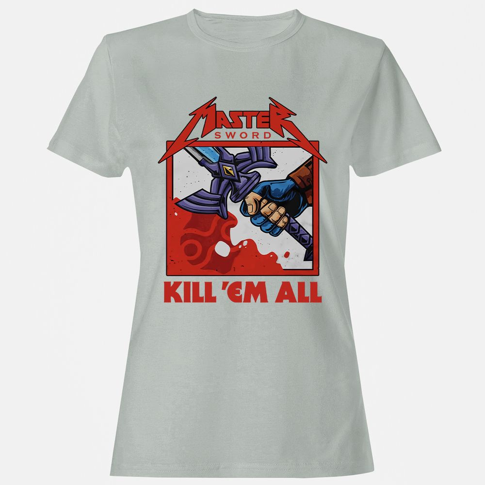Women's T-Shirt - X6ZE8FKG - Ash - 2