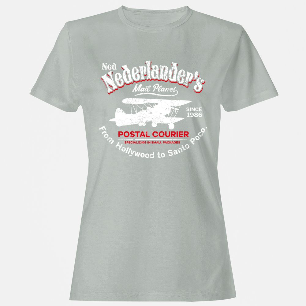 Women's T-Shirt - QL5Z7AMB - Ash - 2