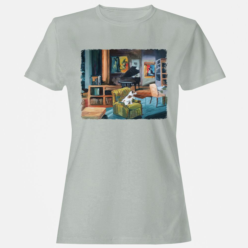 Women's T-Shirt - CZ36MY9Y - Ash - 2