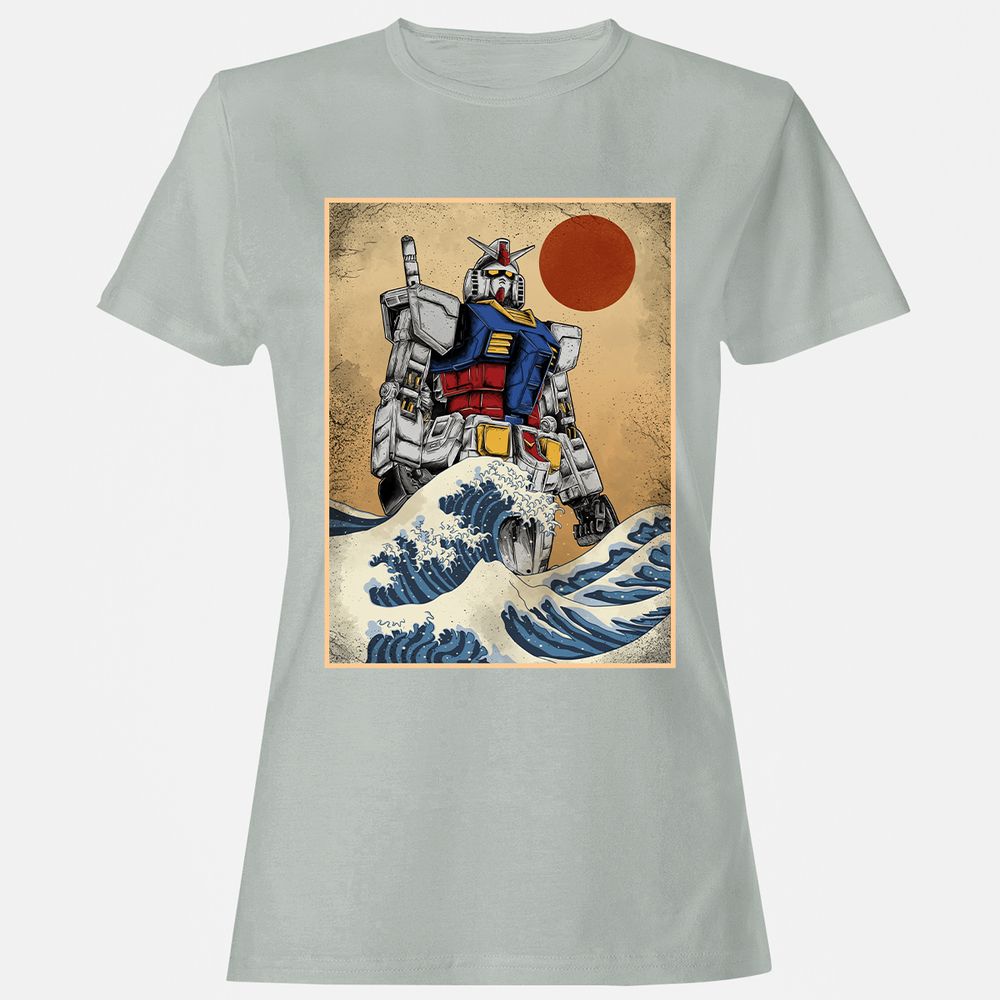Women's T-Shirt - HNB1PH8B - Ash - 2