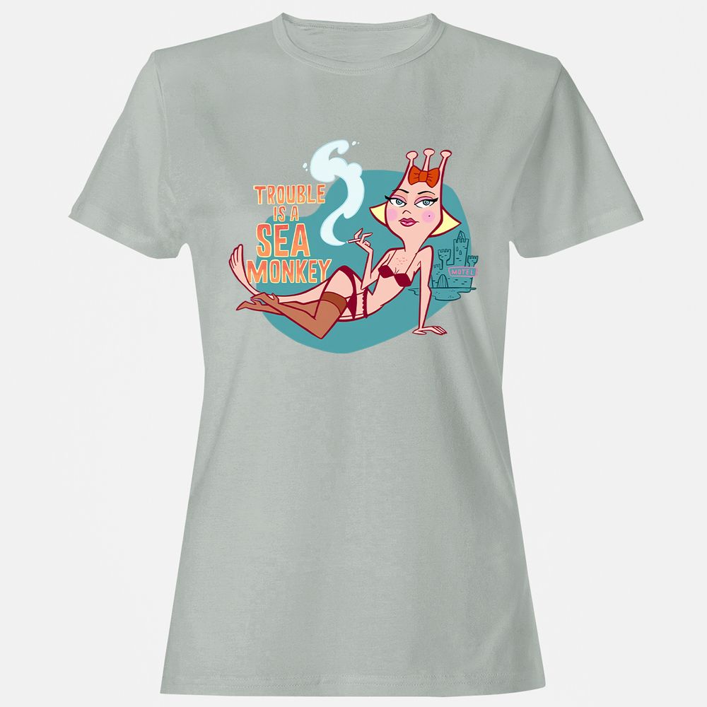 Women's T-Shirt - 9RL5BVJ6 - Ash - 2
