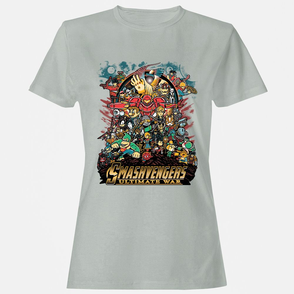 Women's T-Shirt - 61ZAX5TN - Ash - 2