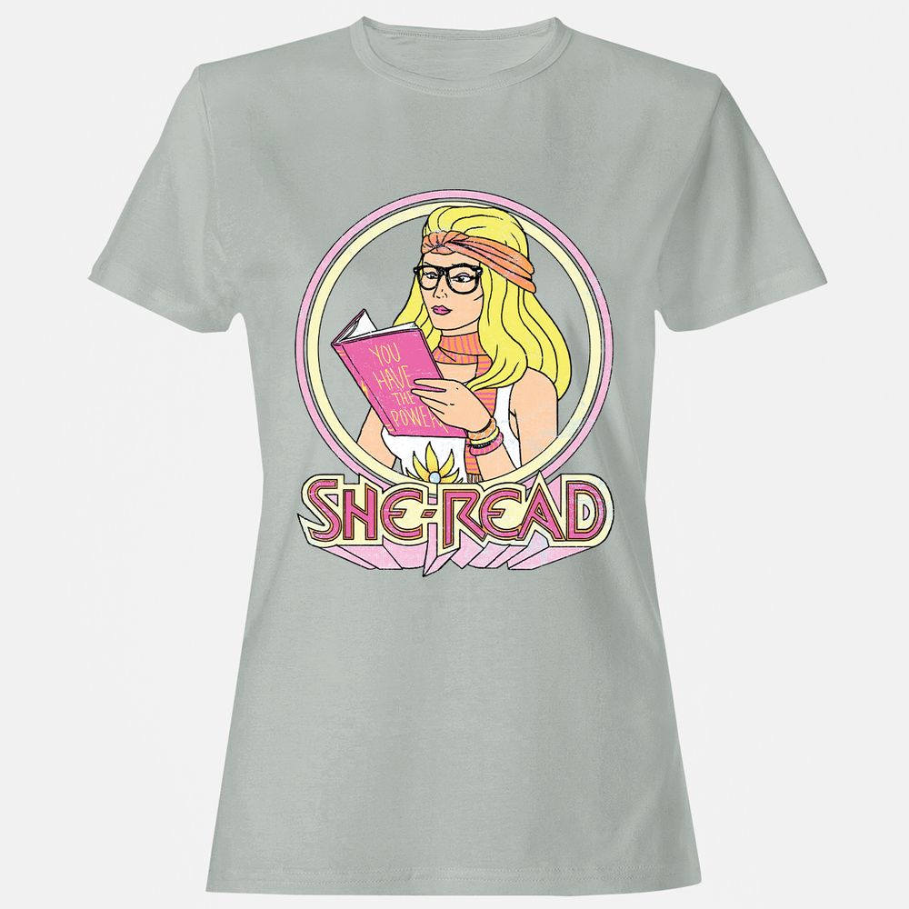 Women's T-Shirt - P8SAKUVQ - Ash - 2