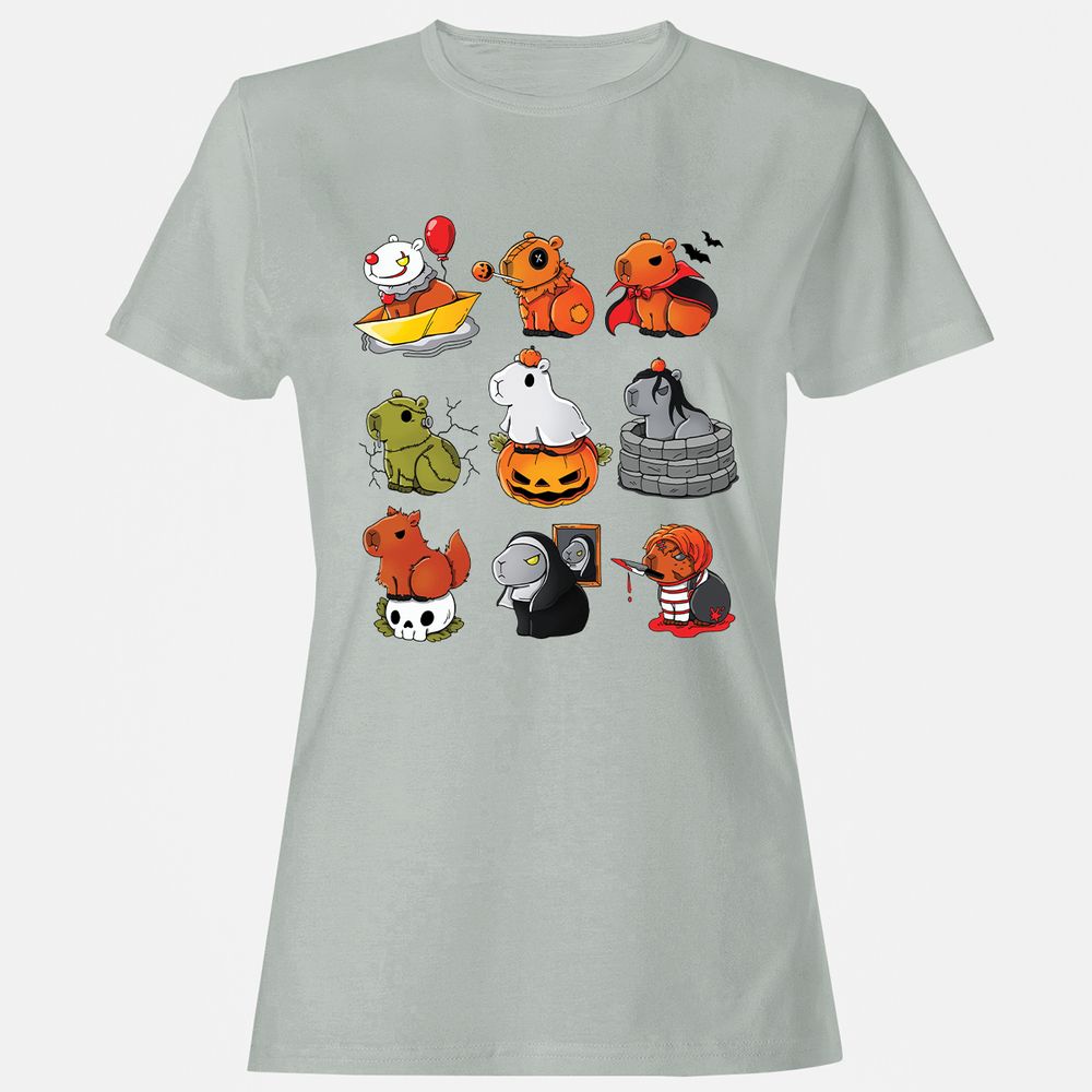 Women's T-Shirt - 7U8JYEF2 - Ash - 2