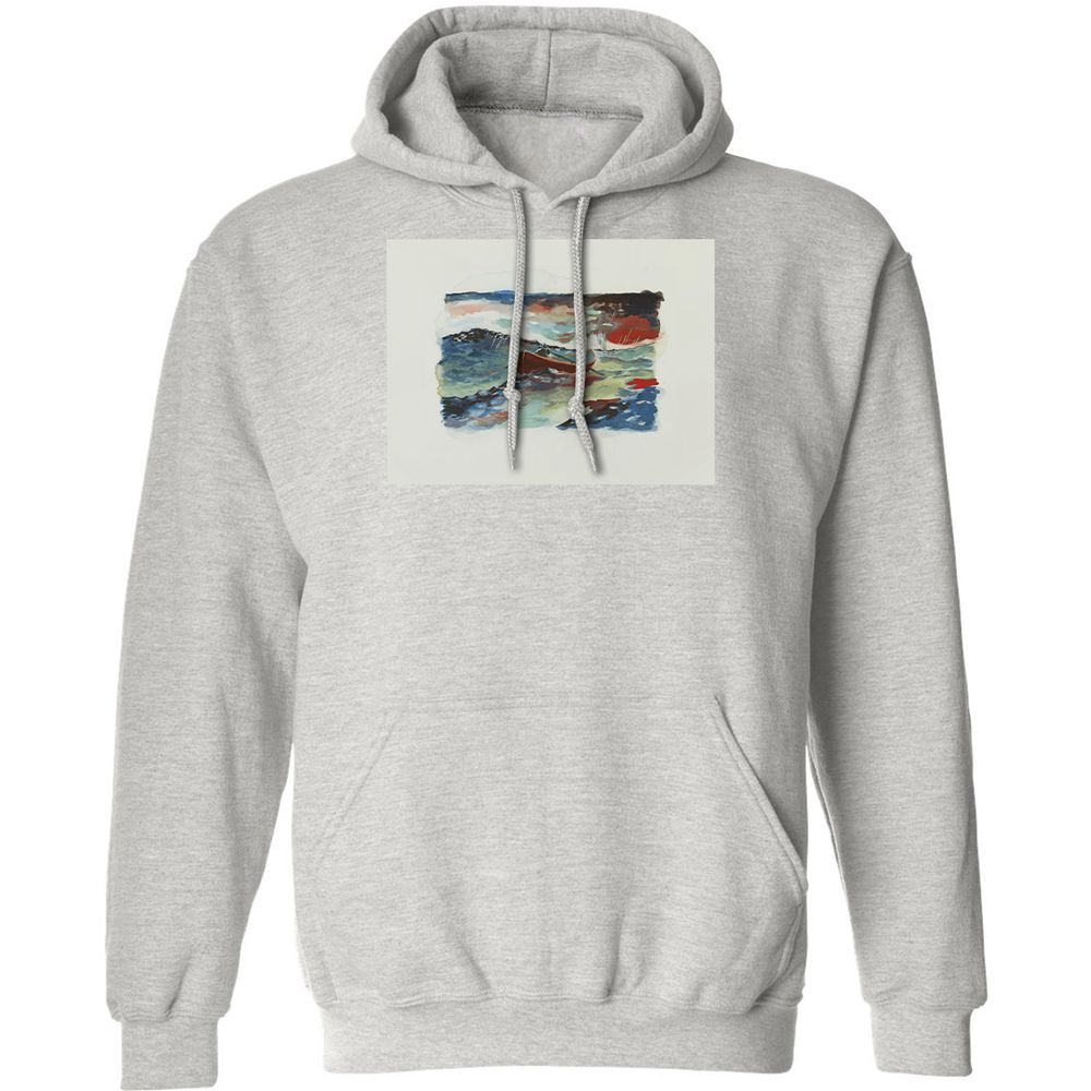 Classic Unisex Hoodie - K7Z9Q76R - Ash - 2