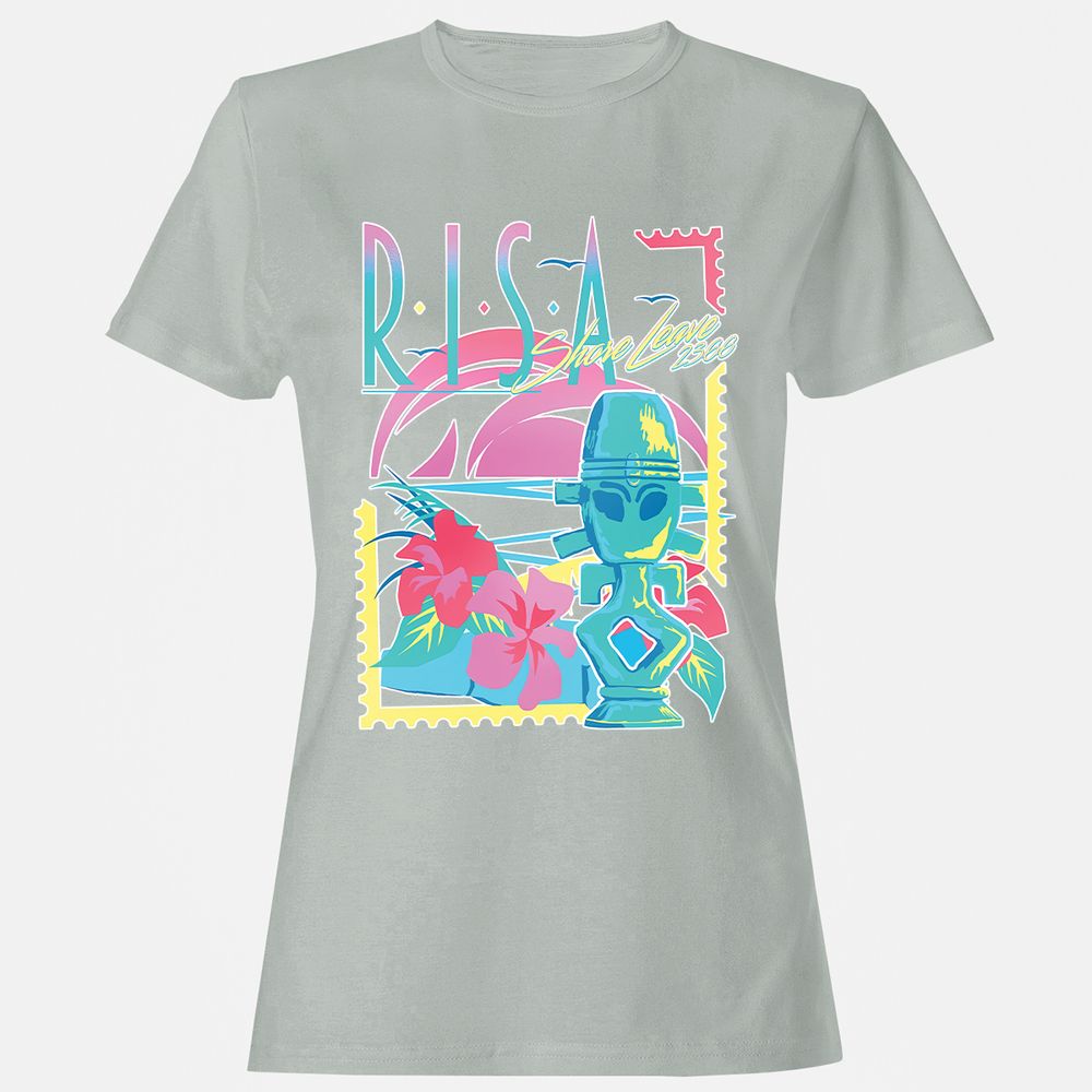 Women's T-Shirt - CN67JHNC - Ash - 2