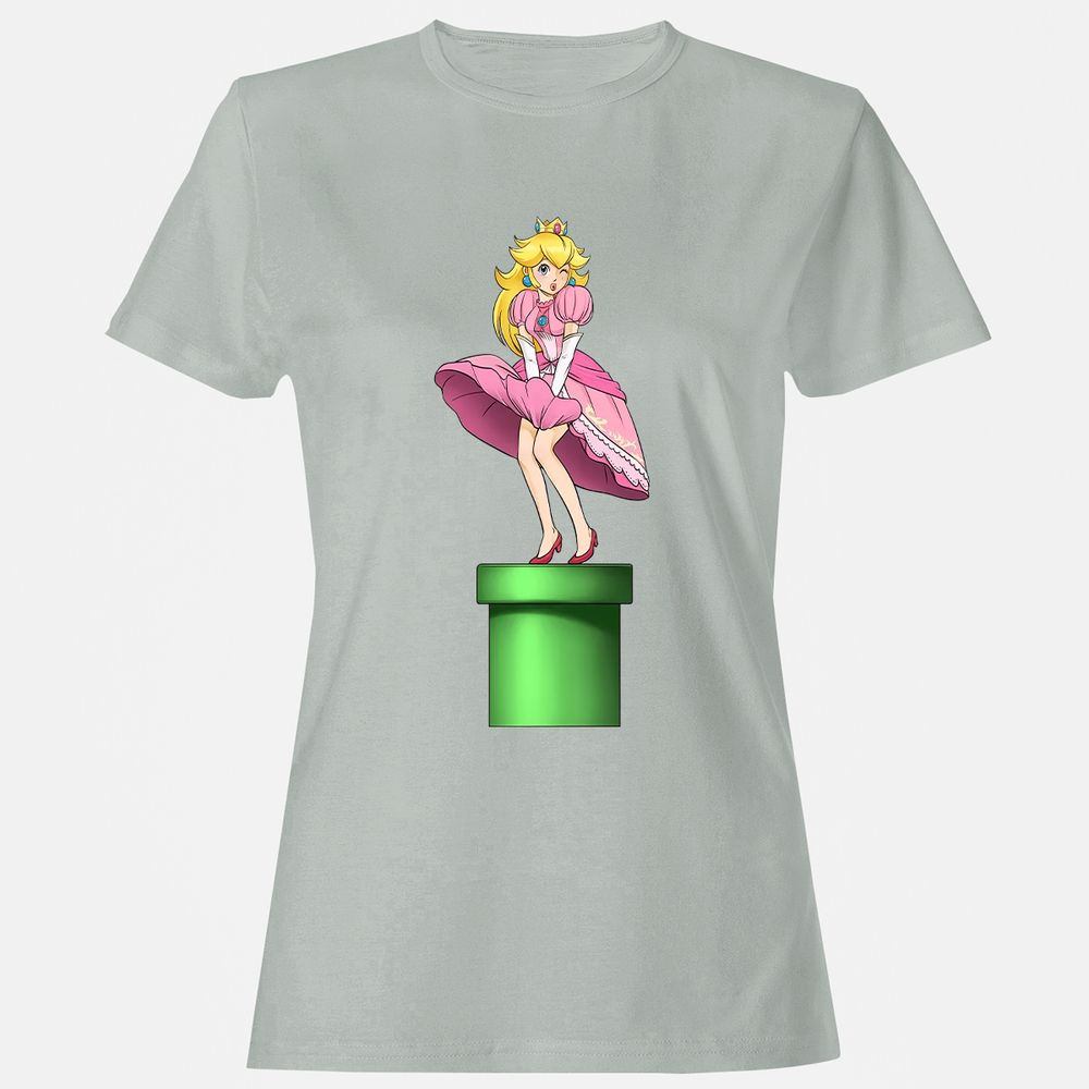 Women's T-Shirt - AQZ49JGR - Ash - 2