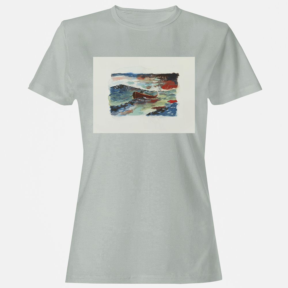 Women's T-Shirt - BFU8N9RC - Ash - 2